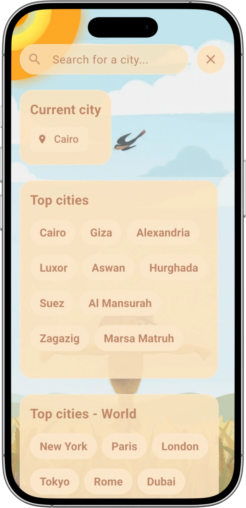 Intuitive City Search